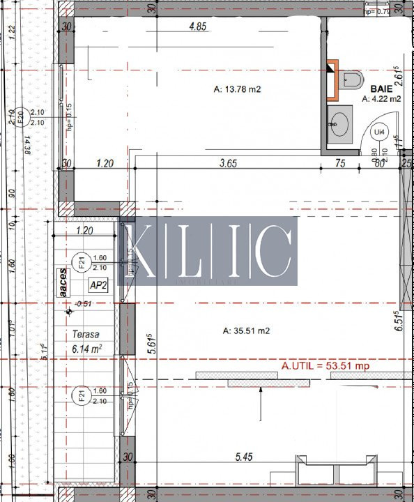 Spatiu Comercial 53,5mpu open space acces stradal Doamna Stanca Sibiu