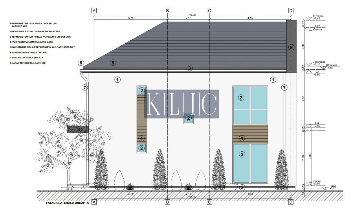 Casa 4 camere de vanzare 117 mpu teren liber 230mp Sibiu in Sura Mica