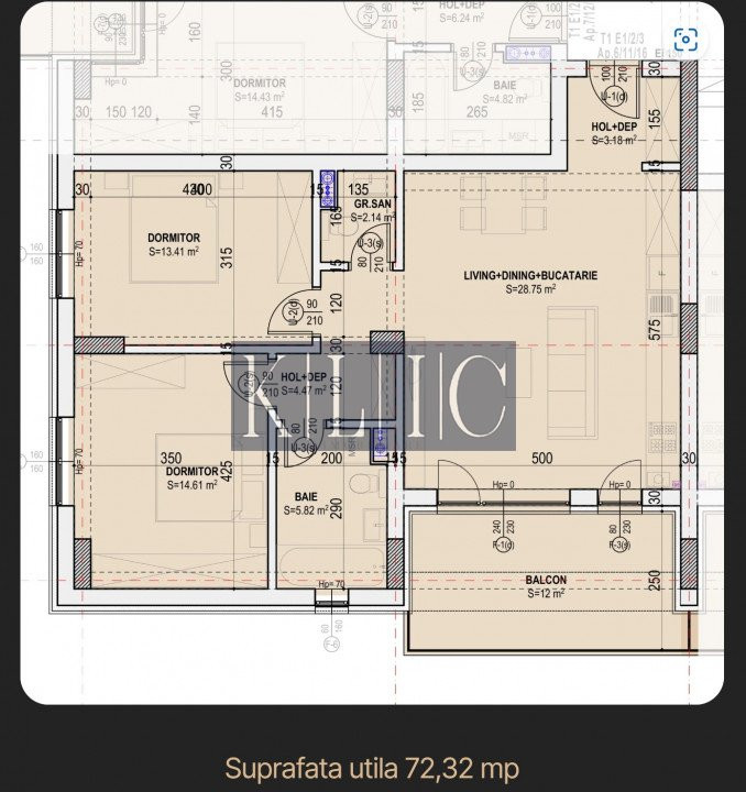 Apartament 3 camere 72mpu 2 minute Promenada Mall Sibiu zona Centrala